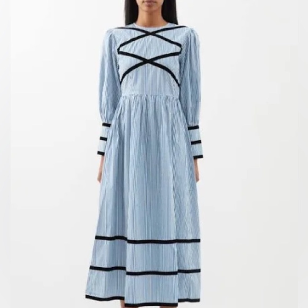 NWT - Batsheva - Clemmie cotton poplin midi - 0